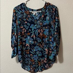 Maurices Multicolor Floral Blouse